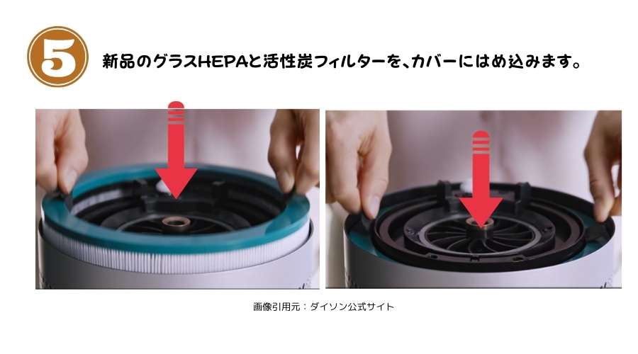 ダイソンBP01のフィルター交換方法その4