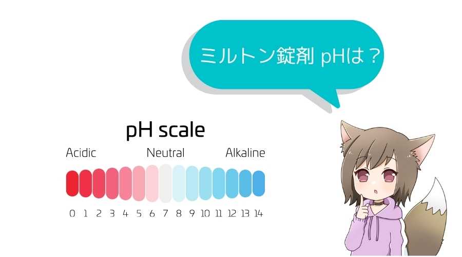 説明している女性と棒状のPH表がある